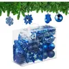 Image de Relaxdays, Décorations de sapin de Noël, Ensemble de 100 boules de Noël (100x)