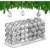 Image de Relaxdays, Décorations de sapin de Noël, Ensemble de boules de Noël (96x)