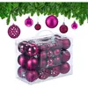 Image de Relaxdays, Décorations de sapin de Noël, Ensemble de boules de Noël (50 x)