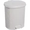 Image de keeeper Poubelle à pédale "tjark", 21 litres, blanc nordique Poubelle à pédale, aspect rotin, avec pédale, Poubelle, Blanc
