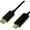 Image de LogiLink DisplayPort   HDMI (Typ A) (2 m), Câble vidéo, Noir
