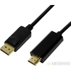 Image de LogiLink CV0128 DisplayPort kabel 3 m HDMI Zwart