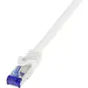 Image de LogiLink C6A121S RJ45 CAT 6a S/FTP 30m blanc 1p. (S/FTP, CAT6a, 30 m), Câble réseau