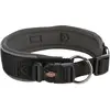 Image de Trixie Collier Premium Hond Extra Breed Zwart / Grafiet Grijs (L, M, Chien, Promenade), Collier + laisse