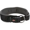 Image de Trixie Collier Premium Hond Extra Breed Zwart / Grafiet Grijs (Chien, Promenade), Collier + laisse