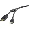 Image de Renkforce Câble de connexion DisplayPort vers HDMI 3 m (3 m), Câble vidéo, Noir