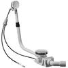 Image de Duravit, Siphon, Garniture de vidage/débordement QUADROVAL avec bec déverseur pour Shower & Bath chrome (Garniture de trop-plein, 1 1/4")
