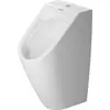 Image de Duravit, Cuvette toilettes + bidet, Urinoir ME by Starck RIMLESS 0,5 l Zul d'en haut sans mouche blanc WG