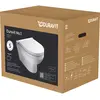 Image de Duravit, Cuvette toilettes + bidet, Ensemble de toilettes suspendues sans rebord Durastyle Rimless blanc 45620900A1