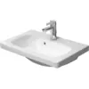Image de Duravit, Lavabo, Plan de toilette DURASTYLE COMPACT avec lavabo HLB 635x400mm 1 trou de robinetterie blanc (400 mm, 635 mm)