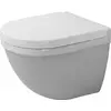 Image de Duravit, Abattant WC, WC mural STARCK 3 COMPACT profond, 360x485mm HygieneGlaze blanc
