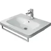 Image de Duravit, Porte-serviettes + crochets pour serviettes, Porte-serviettes DURASTYLE 589mm, pour lavabo 232065 chromé