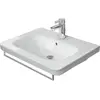 Image de Duravit, Porte-serviettes + crochets pour serviettes, Porte-serviettes DURASTYLE 739mm pour lavabo 232080/580/680 chromé