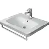 Image de Duravit, Porte-serviettes + crochets pour serviettes, Porte-serviettes DURASTYLE 1129mm, pour lavabo 232012 chromé