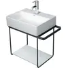 Image de Duravit, Meubles de salle de bains : accessoires, Insert en verre DURASQUARE pour console métallique 003109/110 cubic line