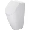 Image de Duravit, Cuvette toilettes + bidet, Urinoir ME by Starck RIMLESS 0,5 l Zul v hint o Fliege f Couvercle blanc