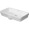Image de Duravit, Lavabo, Vasque encastrée VERO AIR m ÜL o HLB 600x310mm sans trou pour robinet blanc (310 mm, 600 mm)
