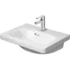 Image de Duravit, Lavabo, Plan de toilette DURASTYLE COMPACT avec lavabo HLB 550x400mm 1 trou de robinet blanc (400 mm, 550 mm)