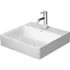Image de Duravit, Lavabo, Lavabo DURASQUARE sans meuble avec plan de toilette fermé 500x470mm 1 HL blanc (470 mm, 500 mm)