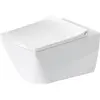 Image de Duravit, Cuvette toilettes + bidet, WC mural Viu cuvette ouverte blanc sans siège 2511090000