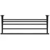 Image de Duravit, Porte-serviettes + crochets pour serviettes, Porte-serviettes Starck T noir mat