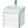 Image de Duravit, Meuble sous-lavabo, XSquare meuble-lavabo mural 48,4x46,0 cm, 2 tiroirs, pour lavabo DuraSquare 235350 (48.40 x 39.70 x 46 cm)