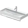 Image de Duravit, Porte-serviettes + crochets pour serviettes, Porte-serviettes DURASQUARE pour lavabo 941mm chromé