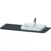 Image de Duravit, Console de lavabo, Happy D.2 Plus Console HP031K, 1300x550 mm, 1 découpe à droite, pour lavabo HP4932, HP4942