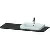 Image de Duravit, Console de lavabo, Happy D.2 Plus Console HP031K, 1300x550 mm, 1 découpe à droite, pour lavabo HP4932, HP4942