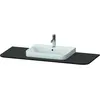 Image de Duravit, Console de lavabo, Console Happy D.2 Plus 1300 x 550 mm noyer brossé HP031KM6969