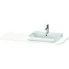 Image de Duravit, Console de lavabo, Happy D.2 Plus Console HP031K, 1300x550 mm, 1 découpe à droite, pour lavabo HP4932, HP4942