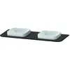 Image de Duravit, Console de lavabo, Happy D.2 Plus Console HP032K, 1300x550 mm, 2 découpes, pour base lavabo HP4943