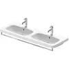Image de Duravit, Porte-serviettes + crochets pour serviettes, Porte-serviettes DURASTYLE 1229mm, pour lavabo 233813 chromé