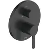 Image de Duravit, Robinetterie de salle de bains, Mitigeur bain/douche C.1 UP avec inverseur rond noir mat