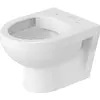 Image de Duravit, Cuvette toilettes + bidet, WC suspendu DURASTYLE RIMLESS profond, 365x480mm blanc