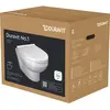 Image de Duravit, Cuvette toilettes + bidet, Combiné WC suspendu DURASTYLE profond, 365x480mm blanc
