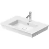 Image de Duravit, Lavabo, Meuble vasque WHITE TULIP avec lavabo et robinetterie 1 trou 750x490mm blanc (490 mm, 750 mm)