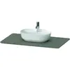 Image de Duravit, Console de lavabo, Console en pierre de quartz Luv LU9469, largeur 988mm, convient pour le meuble sous-vasque L