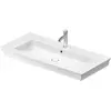 Image de Duravit, Lavabo, Lavabo pour meuble WHITE TULIP avec lavabo et robinetterie 1 trou 1050x490mm blanc (490 mm, 1050 mm)