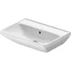 Image de Duravit, Lavabo, Lavabo D-NEO avec meuble vasque et robinetterie sans trou pour robinetterie 600x440mm blanc (440 mm, 600 mm)