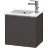 Image de Duravit, Meuble sous-lavabo, L-Cube Meuble sous-lavabo suspendu, 1 portes, charnière à droite, 420x400x294mm, LC6272R8080 (42 x 29.40 x 40 cm)