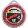Image de Arnold, Machine de jardinage : accessoires, Fil de coupe, rond, torsadé, rouge, 3,3 mm, 18 m (Herbicide, Fil de coupe + bobine de fil)