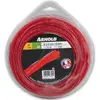 Image de Arnold, Machine de jardinage : accessoires, Fil de coupe, rond, torsadé, rouge, 2,4 mm, 70 m (Herbicide, Fil de coupe + bobine de fil)