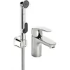 Image de Hansa, Robinetterie de salle de bains, HANSAPINTO Mitigeur de lavabo, sans vidage, douchette fonctionnelle, saillie 107 mm, 45052283