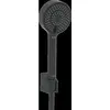 Image de Hansa, Pommeau de douche, Garniture de douche à main Basicjet-Set pour mitigeur de bain, 3 jets noir mat (3 Types de jets, 18 l/min)