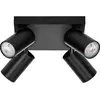 Image de Ledvance, Applique + plafonnier, LED SPOT OCTAGON BLACK Plate 4x3.4W 927 DIM (920 lm, GU10)