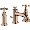 Image de Axor, Robinetterie de salle de bains, MONTREUX Mélangeur lavabo 3 trous 30, vidage par pop-up, porte-à-faux 142mm