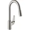 Image de hansgrohe, Robinetterie de cuisine, Focus M42 Mitigeur Cuisine 220, douchette extractible, 2 jets