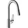 Image de hansgrohe, Robinetterie de cuisine, Focus M42 Mitigeur Cuisine 220, douchette extractible, 2 jets