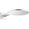 Image de hansgrohe, Pommeau de douche, Douche de tête 300 2jet AXOR avec bras de douche, montage mural chromé (2 Types de jets, 19 l/min)